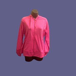 Free2b hot pink front zip jacket.